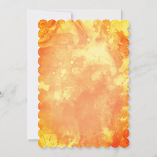 "Geef Bedankt" Waterverf pompoenThanksgiving Kaart (Achterkant)