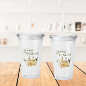 Geef Bedankt Waterverf Pumpkin Acryl Drinkbeker