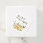 Geef Bedankt Waterverf Pumpkin Bedankjes Labels (In situ)