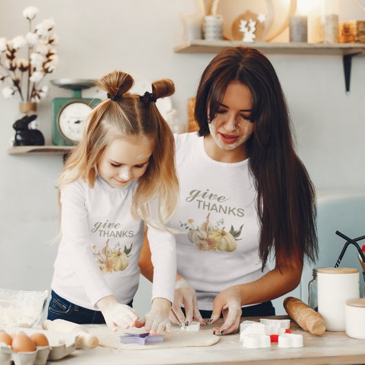 Geef Bedankt Waterverf Pumpkin T-shirt
