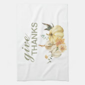 Geef Bedankt Waterverf Pumpkin Theedoek (Verticaal)