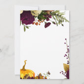 Geef bedankt waterverf Thanksgiving diner Kaart (Achterkant)