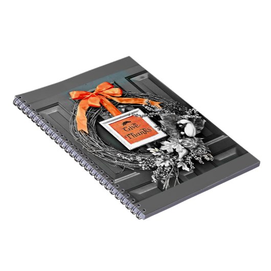 Geef Bedankt Wreath Notitieboek (Rechterzijde)