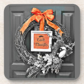 Geef Bedankt Wreath Onderzetter (Voorkant)