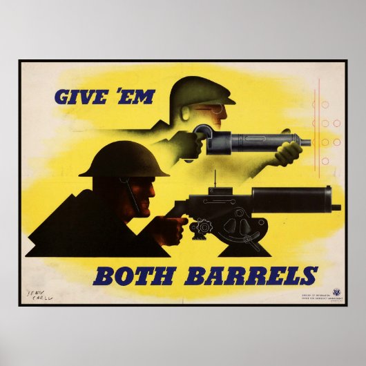 Geef Beide Vaten, WW2 Militair & Fabrieksarbeiders Poster (Voorkant)