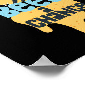 Geef bijen een kans om de honing van de bijenimker poster (Hoek)