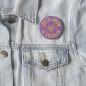 Geef bijen een kans ronde button 5,7 cm (In situ)