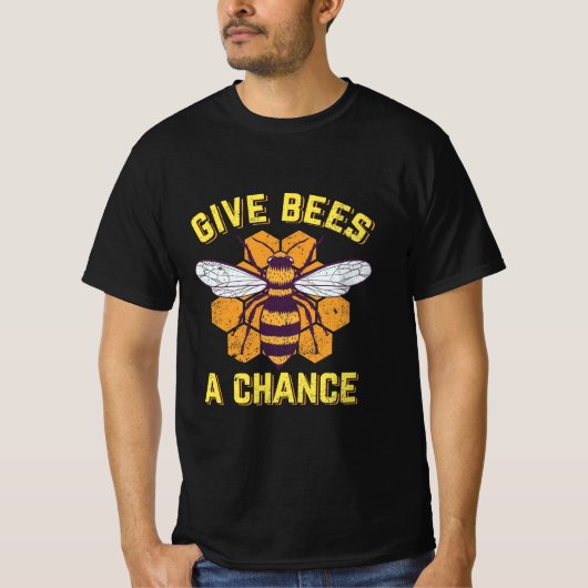 Geef bijen een kans t-shirt (Voorkant)