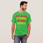 Geef Bloed Kamp Camping Grappige Bugs Spray Humor T-shirt (Voorkant volledig)