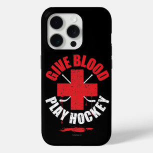 Geef bloed. Speel Hockey. iPhone 5 hoesje
