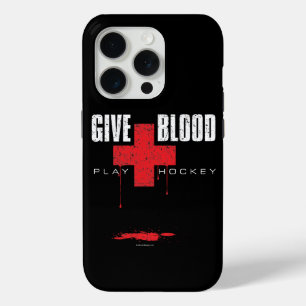 Geef bloed. Speel Hockey. iPhone 5 hoesje