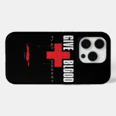 Geef bloed. Speel Hockey. iPhone 5 hoesje (Achterkant (horizontaal))
