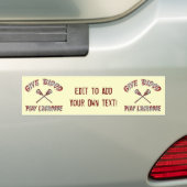 Geef bloed, speel lacrosse Bumpersticker (Op auto)