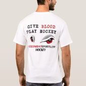 Geef bloed T T-shirt (Achterkant)
