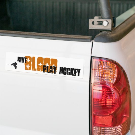 Geef bloedBumpersticker Bumpersticker (Op Truck)