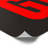 Geef Blue Basketball nooit Motivatie op Poster (Hoek)