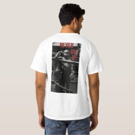 Geef bokskunst nooit op t-shirt
