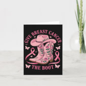 Geef borstkanker de bewustwording van botkanker kaart (Voorkant)