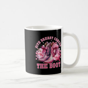 Geef borstkanker de Boot Cowgirl Cancer Awarene Koffiemok