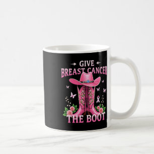 Geef borstkanker de Boot Cowgirl Cancer Awarene Koffiemok