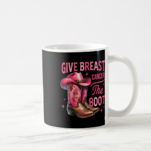 Geef borstkanker de Boot Cowgirl Cancer Awarene Koffiemok
