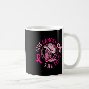 Geef borstkanker de Boot Cowgirl Cancer Awarene Koffiemok