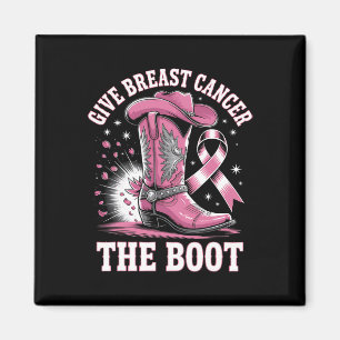 Geef borstkanker de Boot Cowgirl Cancer Awarene Magneet