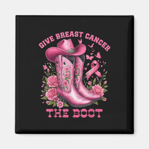 Geef borstkanker de Boot Cowgirl Cancer Awarene Magneet