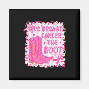Geef borstkanker de Boot Cowgirl Cancer Awarene Magneet