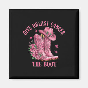 Geef borstkanker de Boot Cowgirl Cancer Awarene Magneet
