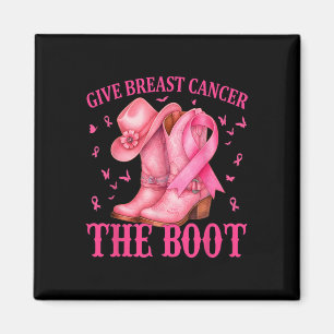 Geef borstkanker de Boot Cowgirl Cancer Awarene Magneet