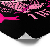 Geef borstkanker de Boot Cowgirl Cancer Awarene Poster (Hoek)