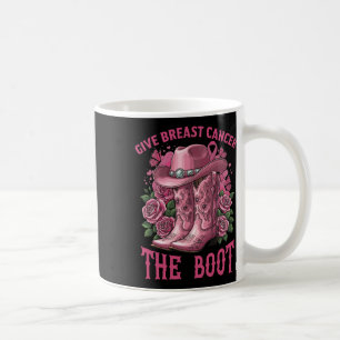 Geef borstkanker de Boot Cowgirl Ribbon Cancer Koffiemok