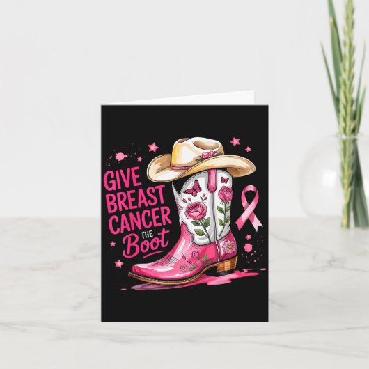 Geef Borstkanker De Laars Borstkanker Nk Lint Kaart (Voorkant)