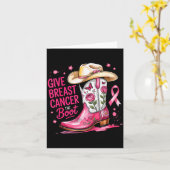 Geef Borstkanker De Laars Borstkanker Nk Lint Kaart (Gele Bloem)
