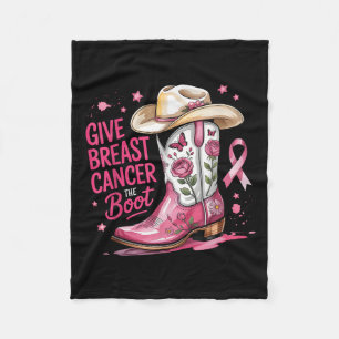 Geef Borstkanker De Laars Borstkanker Roze Lint Fleece Deken