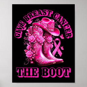 Geef Borstkanker De Laars Cowgirl Nk Lint West Poster