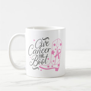 Geef Borstkanker De Stroom Pink Ribbon Bewustzijn Koffiemok