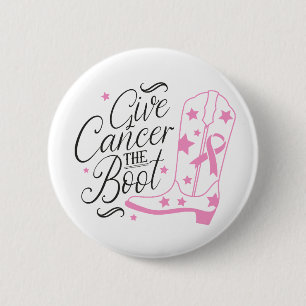 Geef Borstkanker De Stroom Pink Ribbon Bewustzijn Ronde Button 5,7 Cm
