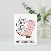 Geef Cancer het Boot Briefkaart (Staand voorkant)