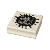Geef Corona No Chance Rubberstempel (Stempel)
