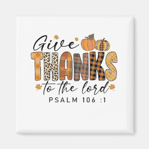 Geef dank aan de Heer Thanksgiving kalkoen   Magneet