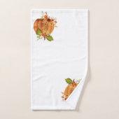 Geef dank bloemige pompoen handdoek (Handdoek)