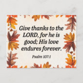 Geef Dank Briefkaart (Voorkant)