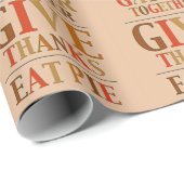 Geef Dank Eet Taart Cadeaupapier (Rol Hoek)