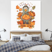 Geef dank en deel liefde canvas afdruk (Insitu (Slaapkamer))