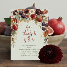 Geef Dank Herfst Botanische Thanksgiving Dinner