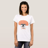 Geef Dank Herfst Eik Thanksgiving T-shirt (Voorkant volledig)