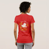'Geef Dank, Kies Vrede' Bella+Canvas T-shirt (Achterkant volledig)