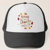 Geef Dank Oogst Rustieke Thanksgiving Monogram Trucker Pet (Voorkant)